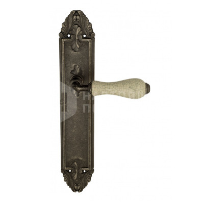 Дверная ручка на планке Venezia Colosseo VNZ2463 PL90 состаренное серебро