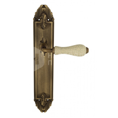 Дверная ручка на планке Venezia Colosseo VNZ2464 PL90 бронза матовая
