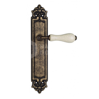 Дверная ручка на планке Venezia Colosseo VNZ1267 PL96 бронза античная
