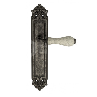 Дверная ручка на планке Venezia Colosseo VNZ278 PL96 состаренное серебро