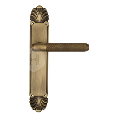 Дверная ручка на планке Venezia Exa Zig VNZ3784 PL87 бронза матовая