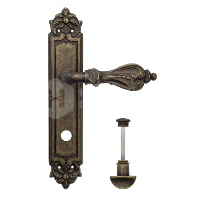 Дверная ручка на планке Venezia Florence VNZ316 PL96 бронза античная