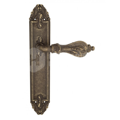 Дверная ручка на планке Venezia Florence VNZ2474 PL90 бронза античная