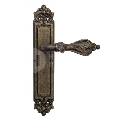 Дверная ручка на планке Venezia Florence VNZ297 PL96 бронза античная