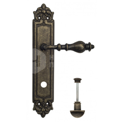 Дверная ручка на планке Venezia Gifestion VNZ345 PL96 бронза античная