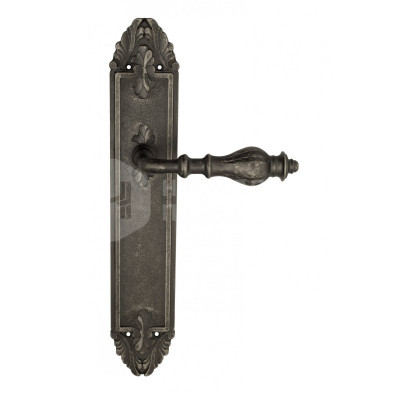 Дверная ручка на планке Venezia Gifestion VNZ2488 PL90 состаренное серебро