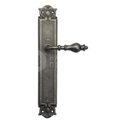 Дверная ручка на планке Venezia Gifestion VNZ739 PL97 состаренное серебро
