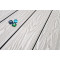 Террасная доска из ДПК TerraPol Смарт 3D Дуб белёный, полнотелая с пазом, 4000*130*22 мм
