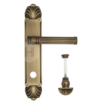 Дверная ручка на планке Venezia Impero VNZ1961 PL87 бронза матовая