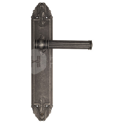 Дверная ручка на планке Venezia Impero VNZ1983 PL90 состаренное серебро