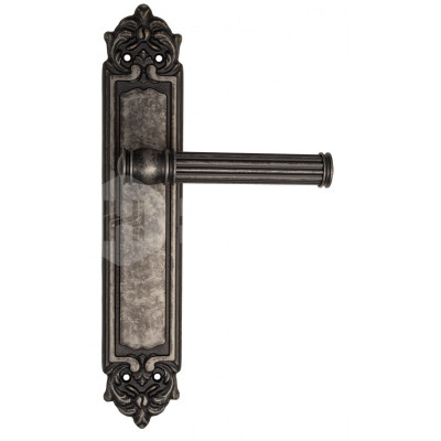 Дверная ручка на планке Venezia Impero VNZ2330 PL96 состаренное серебро
