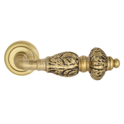 Дверная ручка Venezia Lucrecia VNZ2076 D1 французское золото + коричневый