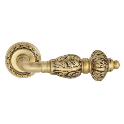 Дверная ручка Venezia Lucrecia VNZ2075 D2 французское золото + коричневый