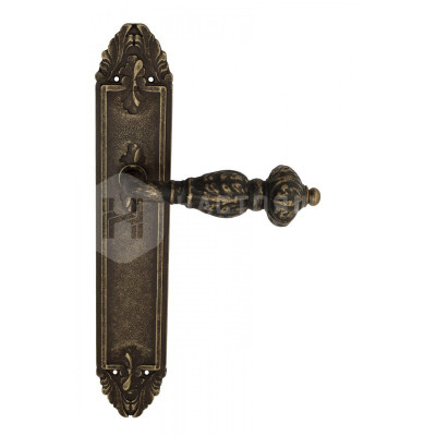 Дверная ручка на планке Venezia Lucrecia VNZ2505 PL90 бронза античная