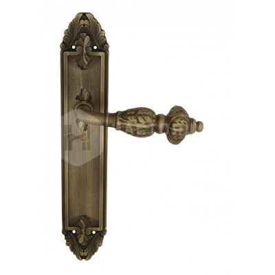 Дверная ручка на планке Venezia Lucrecia VNZ2504 PL90 бронза матовая