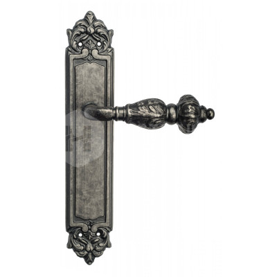 Дверная ручка на планке Venezia Lucrecia VNZ358 PL96 состаренное серебро