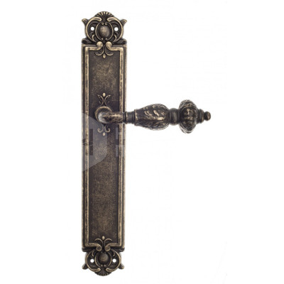 Дверная ручка на планке Venezia Lucrecia VNZ361 PL97 бронза античная