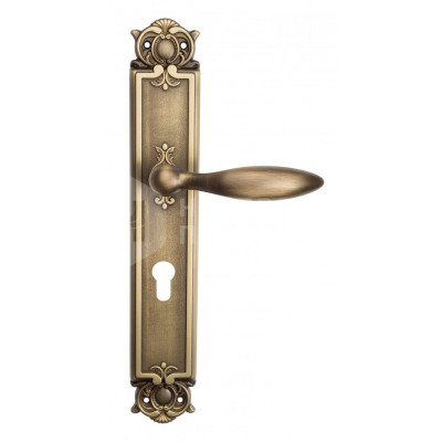 Дверная ручка на планке Venezia Maggiore VNZ402 PL97 бронза матовая