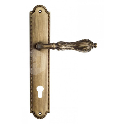 Дверная ручка на планке Venezia Monte Cristo VNZ427 PL98 бронза матовая
