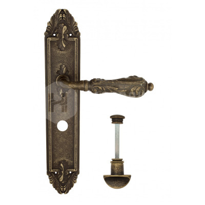 Дверная ручка на планке Venezia Monte Cristo VNZ2523 PL90 бронза античная