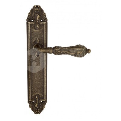 Дверная ручка на планке Venezia Monte Cristo VNZ2533 PL90 бронза античная