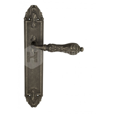 Дверная ручка на планке Venezia Monte Cristo VNZ2534 PL90 состаренное серебро