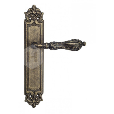 Дверная ручка на планке Venezia Monte Cristo VNZ413 PL96 бронза античная