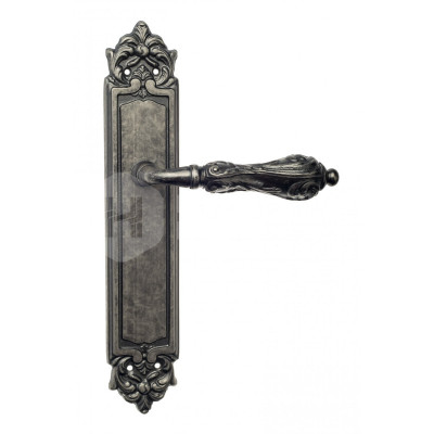 Дверная ручка на планке Venezia Monte Cristo VNZ414 PL96 состаренное серебро
