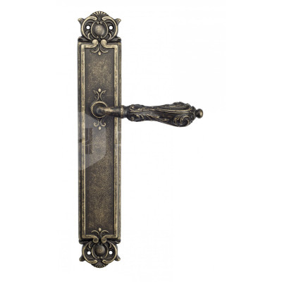 Дверная ручка на планке Venezia Monte Cristo VNZ415 PL97 бронза античная
