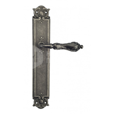 Дверная ручка на планке Venezia Monte Cristo VNZ416 PL97 состаренное серебро