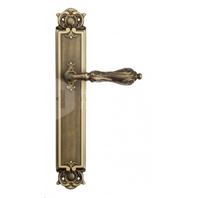 Дверная ручка на планке Venezia Monte Cristo VNZ747 PL97 бронза матовая