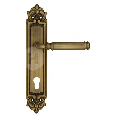 Дверная ручка на планке Venezia Mosca VNZ3080 PL96 бронза матовая