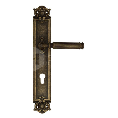 Дверная ручка на планке Venezia Mosca VNZ3103 PL97 бронза античная