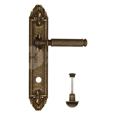 Дверная ручка на планке Venezia Mosca VNZ3060 PL90 бронза античная