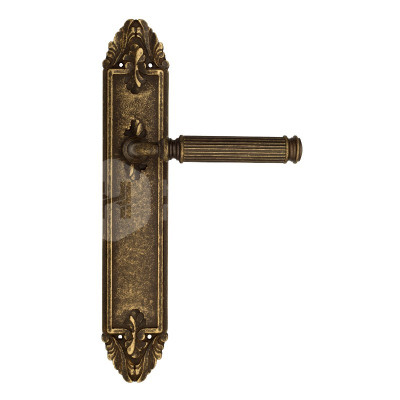 Дверная ручка на планке Venezia Mosca VNZ3053 PL90 бронза античная