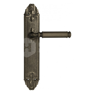 Дверная ручка на планке Venezia Mosca VNZ3054 PL90 состаренное серебро
