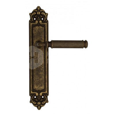 Дверная ручка на планке Venezia Mosca VNZ3071 PL96 бронза античная