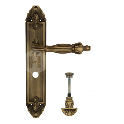 Дверная ручка на планке Venezia Olimpo VNZ2547 PL90 бронза матовая
