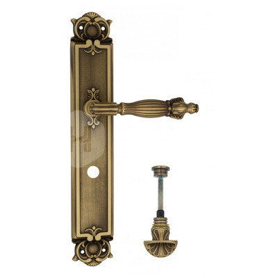 Дверная ручка на планке Venezia Olimpo VNZ1114 PL97 бронза матовая