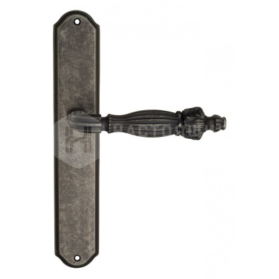 Дверная ручка на планке Venezia Olimpo VNZ1625 PL02 состаренное серебро