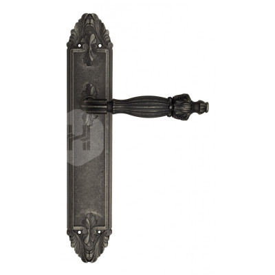 Дверная ручка на планке Venezia Olimpo VNZ3264 PL90 состаренное серебро