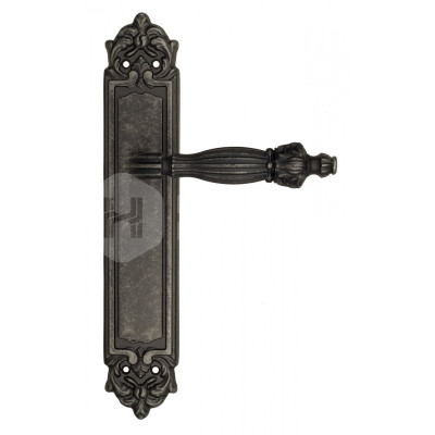 Дверная ручка на планке Venezia Olimpo VNZ3268 PL96 состаренное серебро