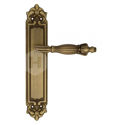 Дверная ручка на планке Venezia Olimpo VNZ1104 PL96 бронза матовая