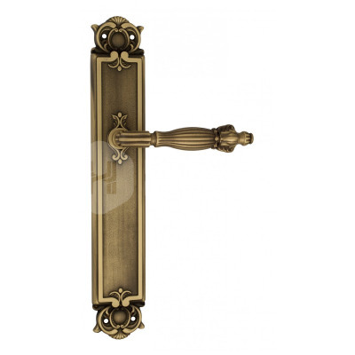 Дверная ручка на планке Venezia Olimpo VNZ1105 PL97 бронза матовая
