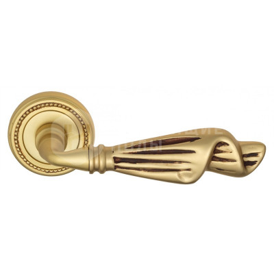 Дверная ручка Venezia Opera VNZ1744 D3 французское золото + коричневый