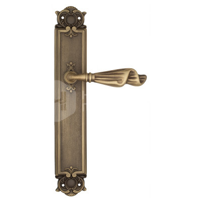Дверная ручка на планке Venezia Opera VNZ3672 PL96 бронза матовая