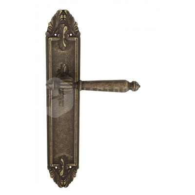 Дверная ручка на планке Venezia Pellestrina VNZ2570 PL90 бронза античная