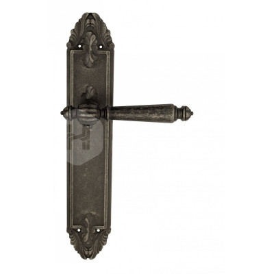 Дверная ручка на планке Venezia Pellestrina VNZ2571 PL90 состаренное серебро