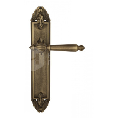 Дверная ручка на планке Venezia Pellestrina VNZ2616 PL90 бронза матовая