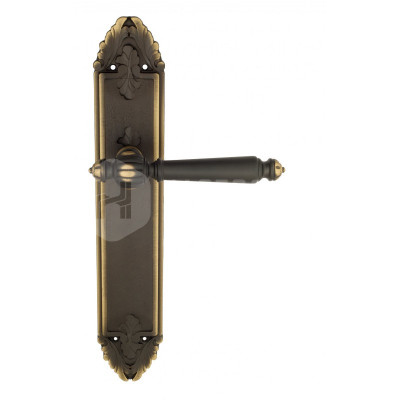 Дверная ручка на планке Venezia Pellestrina VNZ2574 PL90 бронза темная